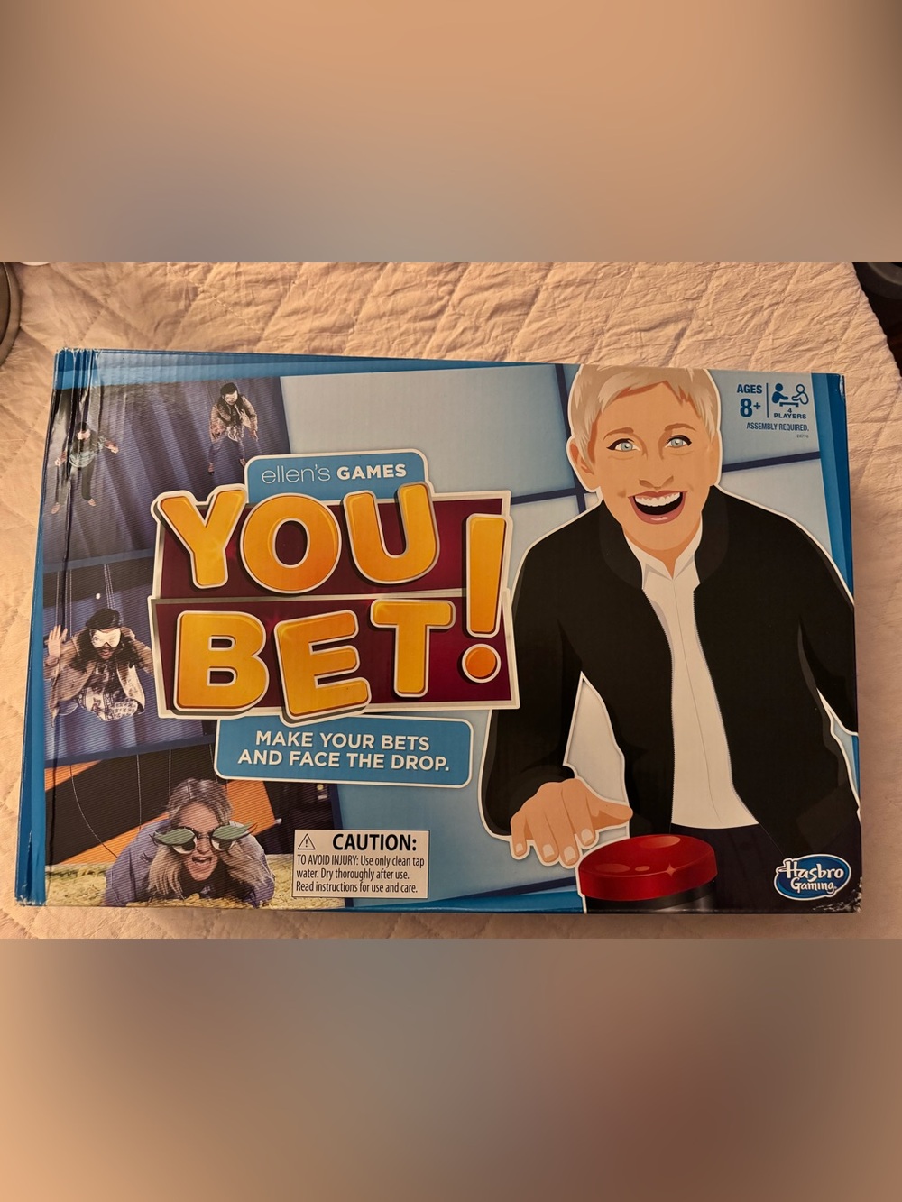 Ellen’s You Bet! Party Game - Blue and Yellow